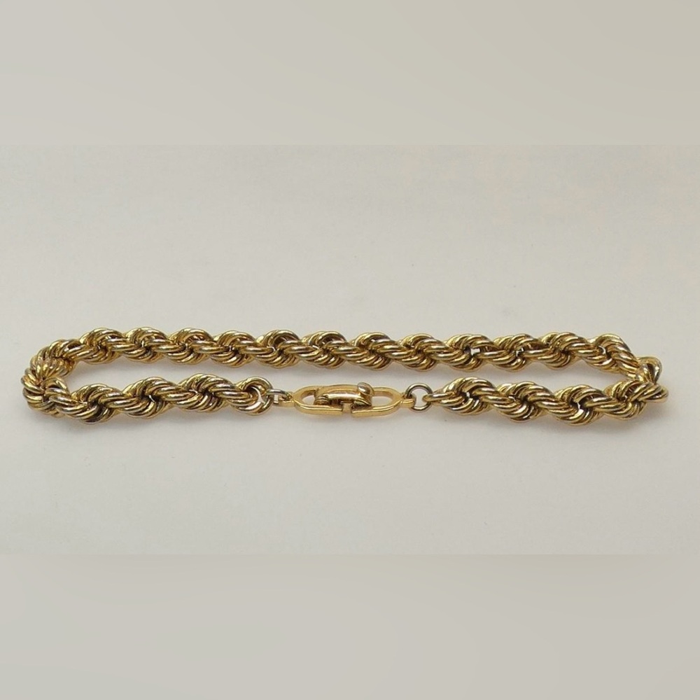 Christian Dior 14 KT Gold Plated Rope Chain
Bracelet